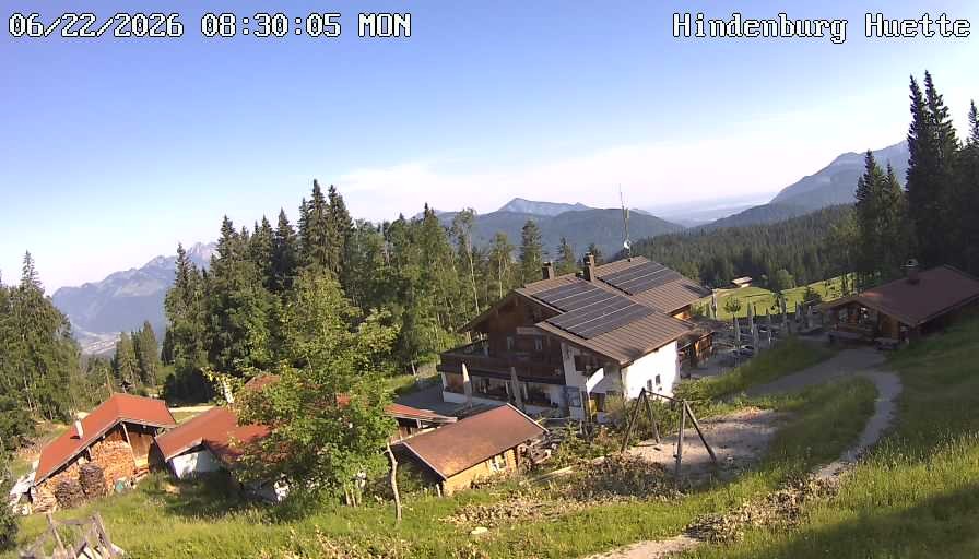 Archiv Foto Webcam Reit im Winkl: Hindenburghütte - Hemmersuppenalm
