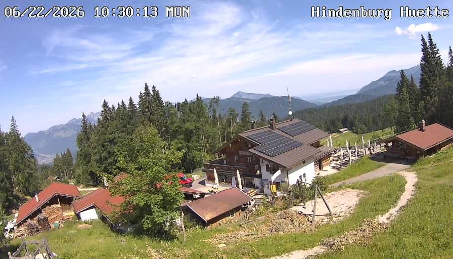 Archiv Foto Webcam Reit im Winkl: Hindenburghütte - Hemmersuppenalm