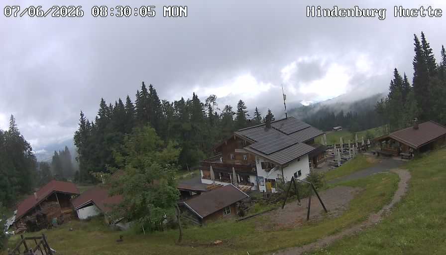 Archiv Foto Webcam Reit im Winkl: Hindenburghütte - Hemmersuppenalm