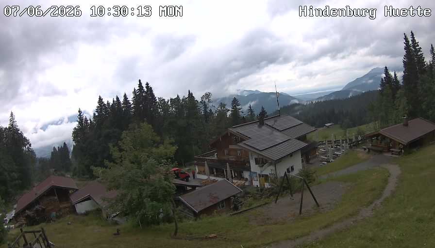 Archiv Foto Webcam Reit im Winkl: Hindenburghütte - Hemmersuppenalm