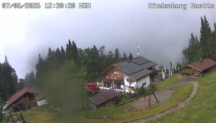 Archiv Foto Webcam Reit im Winkl: Hindenburghütte - Hemmersuppenalm
