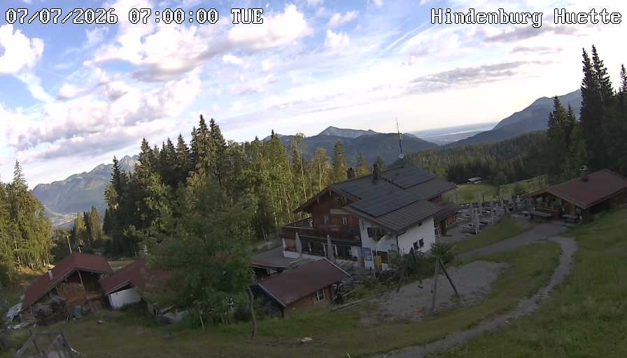 Archiv Foto Webcam Reit im Winkl: Hindenburghütte - Hemmersuppenalm