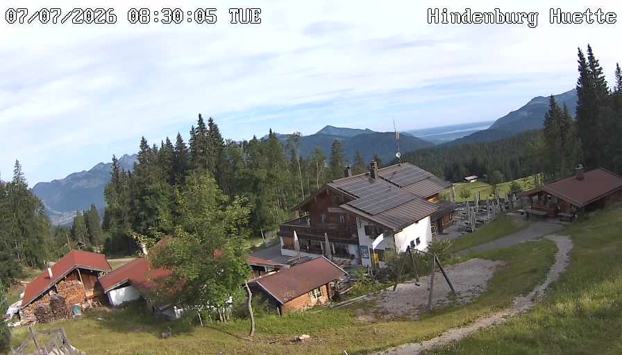 Archiv Foto Webcam Reit im Winkl: Hindenburghütte - Hemmersuppenalm