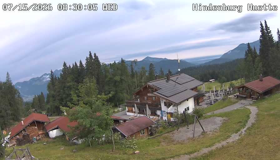 Archiv Foto Webcam Reit im Winkl: Hindenburghütte - Hemmersuppenalm