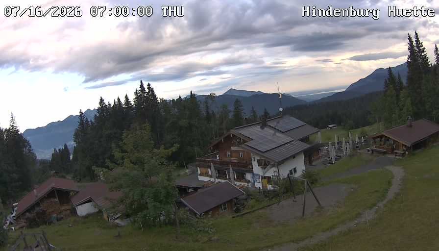 Archiv Foto Webcam Reit im Winkl: Hindenburghütte - Hemmersuppenalm