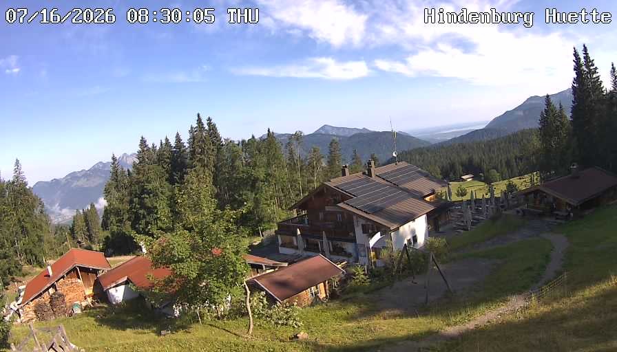 Archiv Foto Webcam Reit im Winkl: Hindenburghütte - Hemmersuppenalm