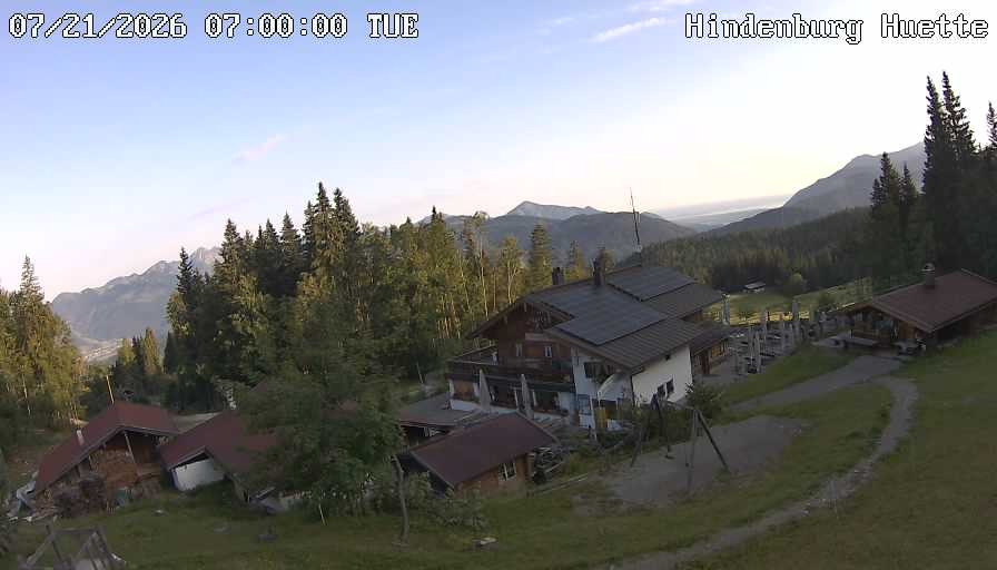 Archiv Foto Webcam Reit im Winkl: Hindenburghütte - Hemmersuppenalm