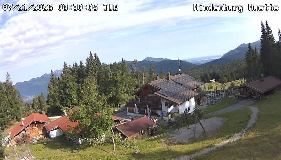 Archiv Foto Webcam Reit im Winkl: Hindenburghütte - Hemmersuppenalm