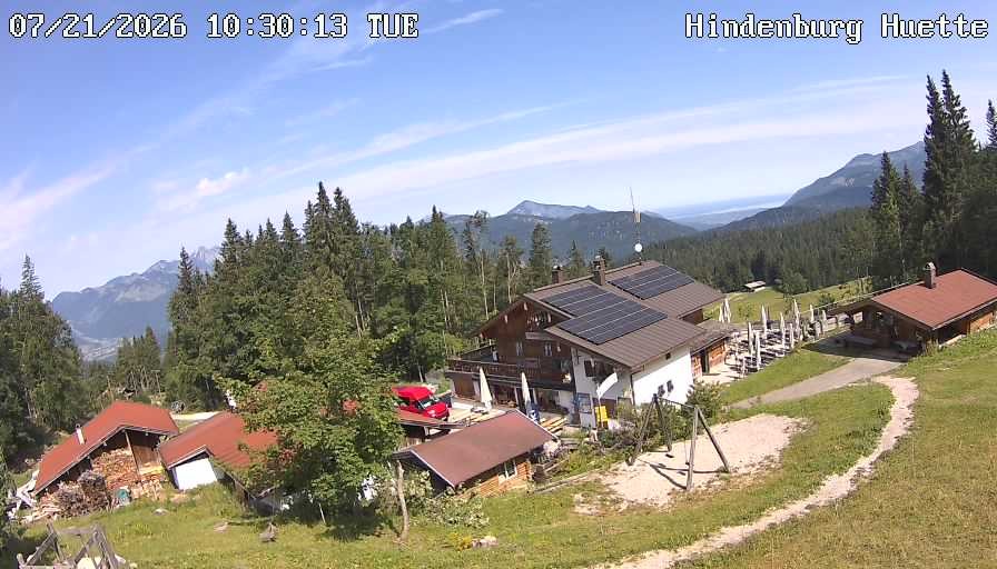Archiv Foto Webcam Reit im Winkl: Hindenburghütte - Hemmersuppenalm