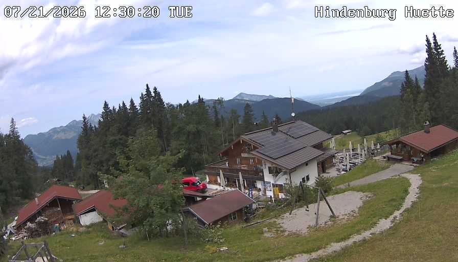 Archiv Foto Webcam Reit im Winkl: Hindenburghütte - Hemmersuppenalm