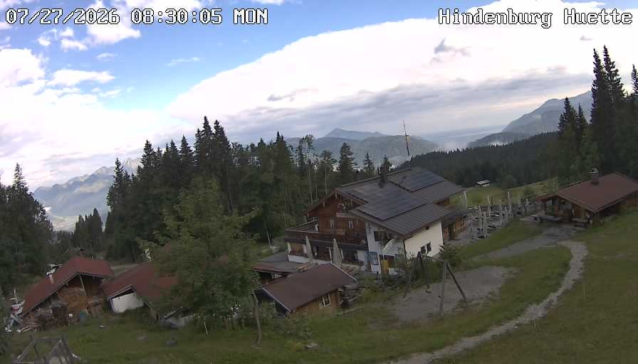 Archiv Foto Webcam Reit im Winkl: Hindenburghütte - Hemmersuppenalm