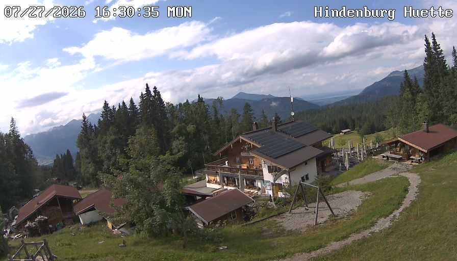 Archiv Foto Webcam Reit im Winkl: Hindenburghütte - Hemmersuppenalm