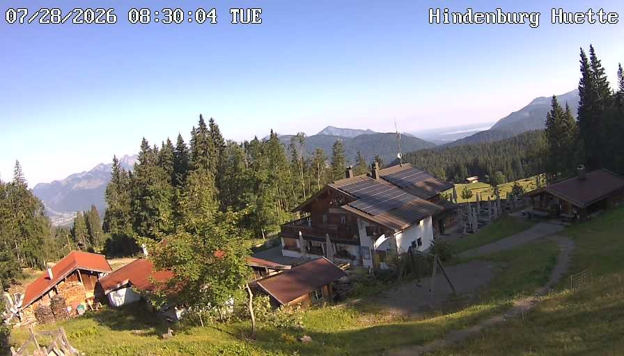 Archiv Foto Webcam Reit im Winkl: Hindenburghütte - Hemmersuppenalm