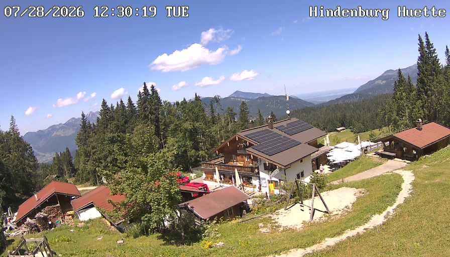 Archiv Foto Webcam Reit im Winkl: Hindenburghütte - Hemmersuppenalm