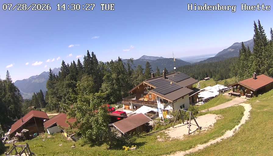 Archiv Foto Webcam Reit im Winkl: Hindenburghütte - Hemmersuppenalm