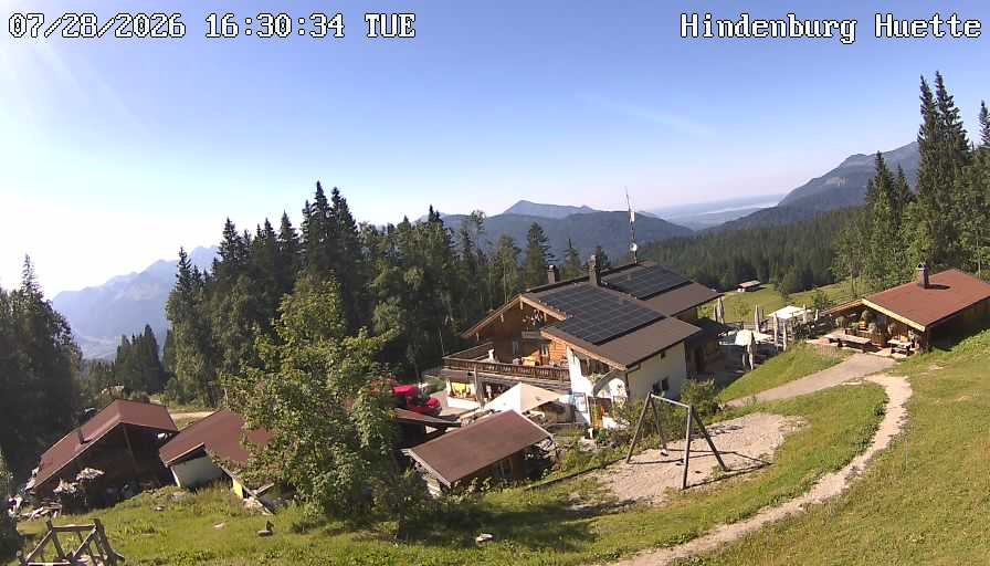 Archiv Foto Webcam Reit im Winkl: Hindenburghütte - Hemmersuppenalm