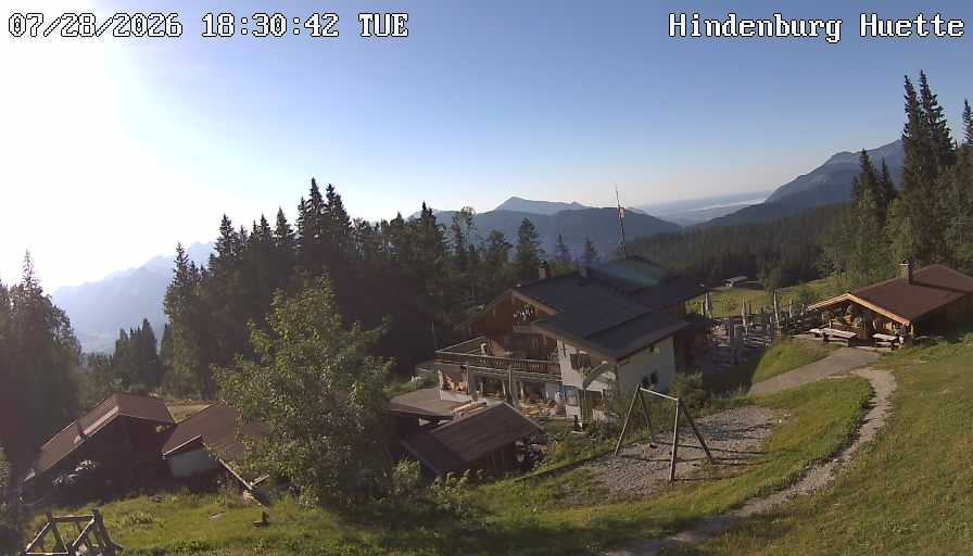 Archiv Foto Webcam Reit im Winkl: Hindenburghütte - Hemmersuppenalm
