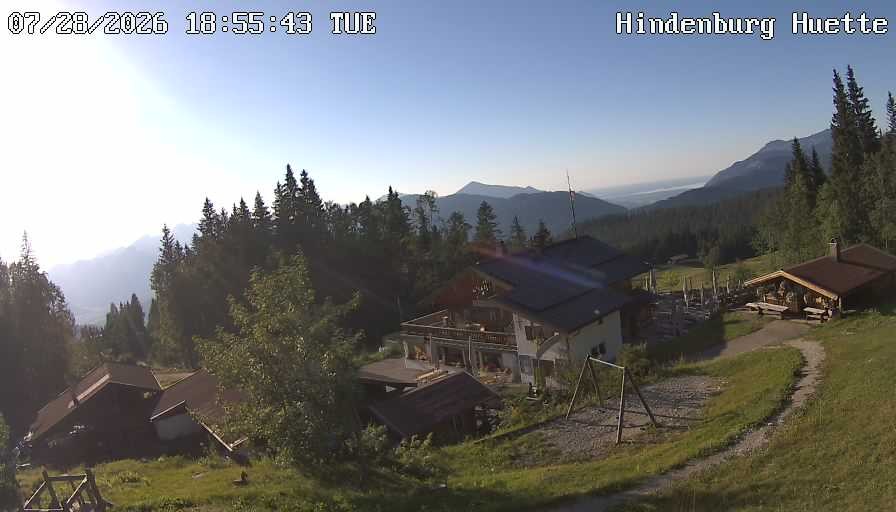 Archiv Foto Webcam Reit im Winkl: Hindenburghütte - Hemmersuppenalm