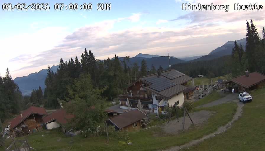 Archiv Foto Webcam Reit im Winkl: Hindenburghütte - Hemmersuppenalm