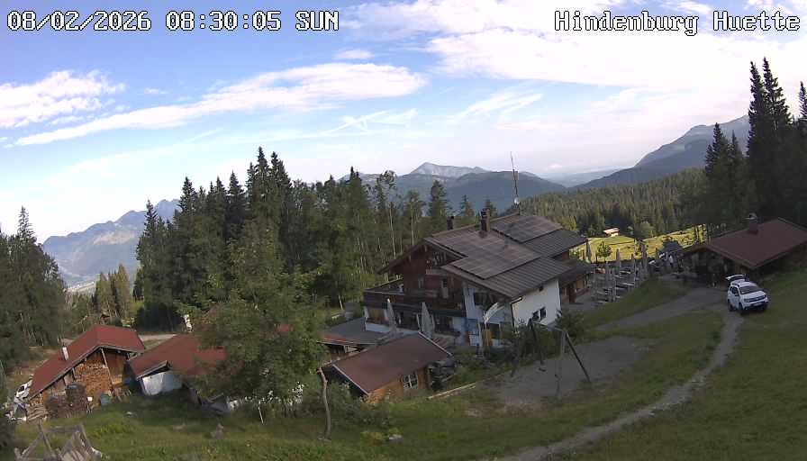 Archiv Foto Webcam Reit im Winkl: Hindenburghütte - Hemmersuppenalm