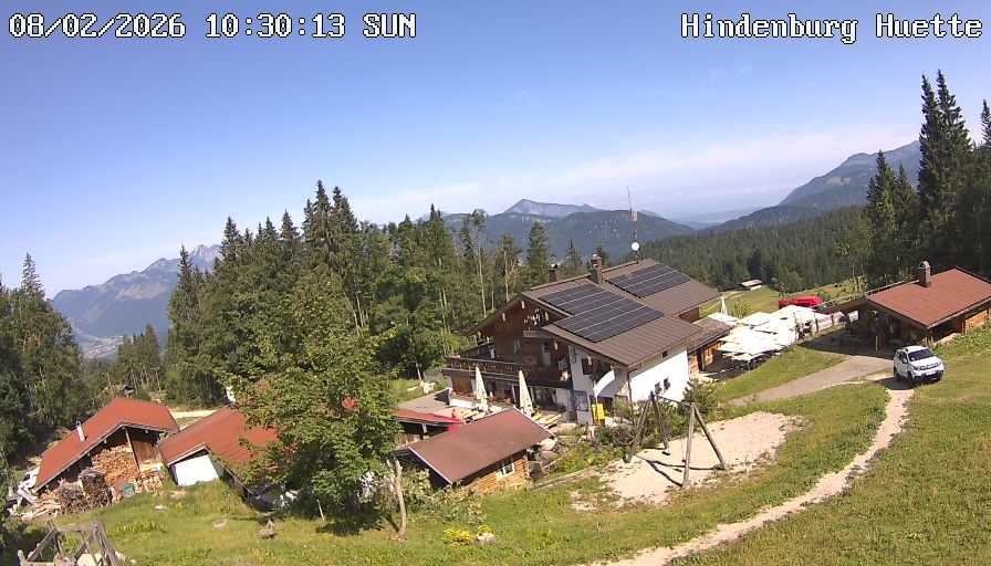 Archiv Foto Webcam Reit im Winkl: Hindenburghütte - Hemmersuppenalm