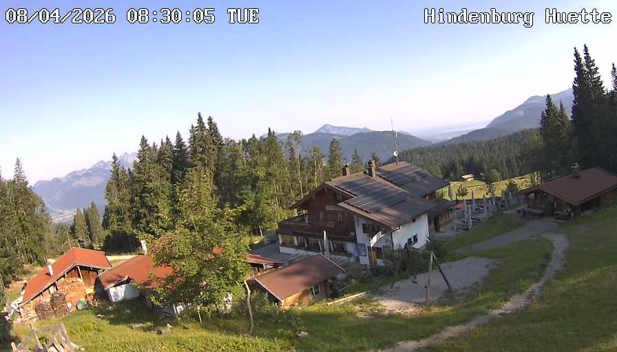 Archiv Foto Webcam Reit im Winkl: Hindenburghütte - Hemmersuppenalm