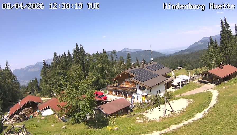 Archiv Foto Webcam Reit im Winkl: Hindenburghütte - Hemmersuppenalm