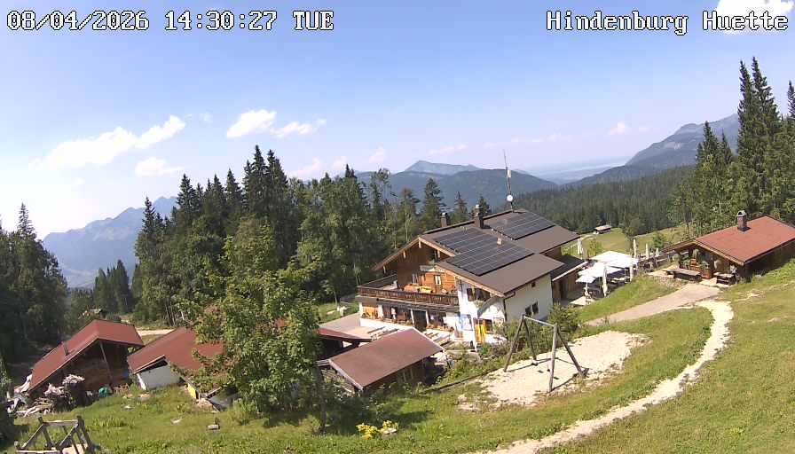 Archiv Foto Webcam Reit im Winkl: Hindenburghütte - Hemmersuppenalm