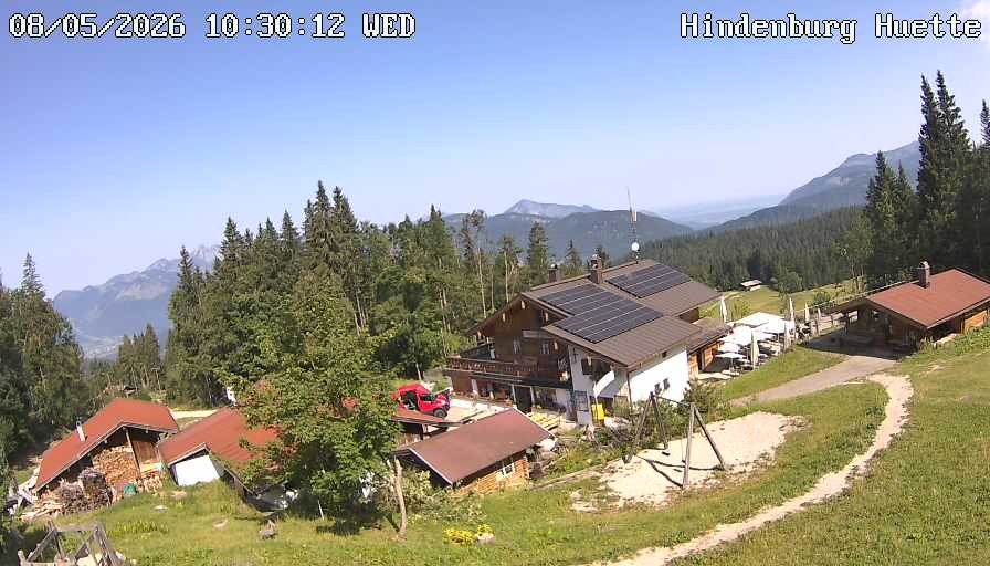 Archiv Foto Webcam Reit im Winkl: Hindenburghütte - Hemmersuppenalm