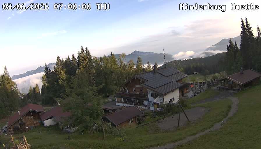 Archiv Foto Webcam Reit im Winkl: Hindenburghütte - Hemmersuppenalm