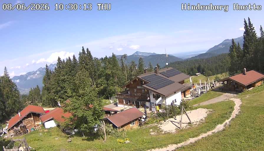 Archiv Foto Webcam Reit im Winkl: Hindenburghütte - Hemmersuppenalm