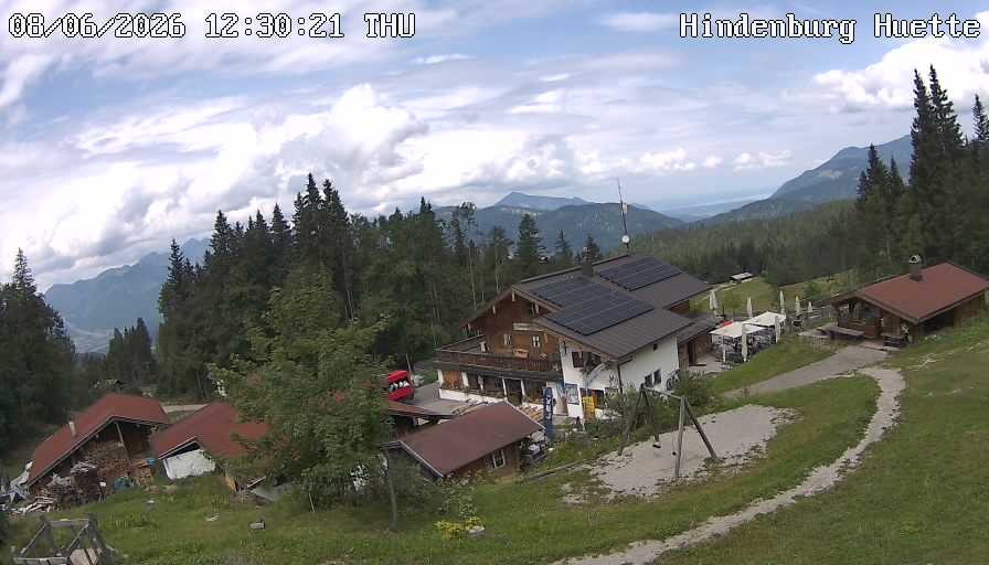 Archiv Foto Webcam Reit im Winkl: Hindenburghütte - Hemmersuppenalm