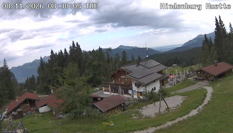 Archiv Foto Webcam Reit im Winkl: Hindenburghütte - Hemmersuppenalm