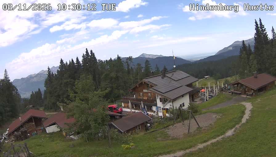 Archiv Foto Webcam Reit im Winkl: Hindenburghütte - Hemmersuppenalm