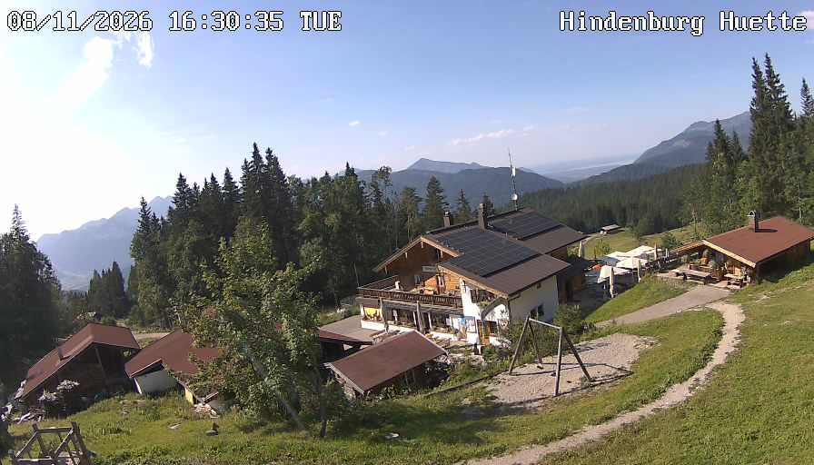 Archiv Foto Webcam Reit im Winkl: Hindenburghütte - Hemmersuppenalm