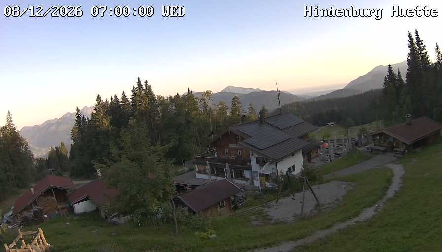 Archiv Foto Webcam Reit im Winkl: Hindenburghütte - Hemmersuppenalm