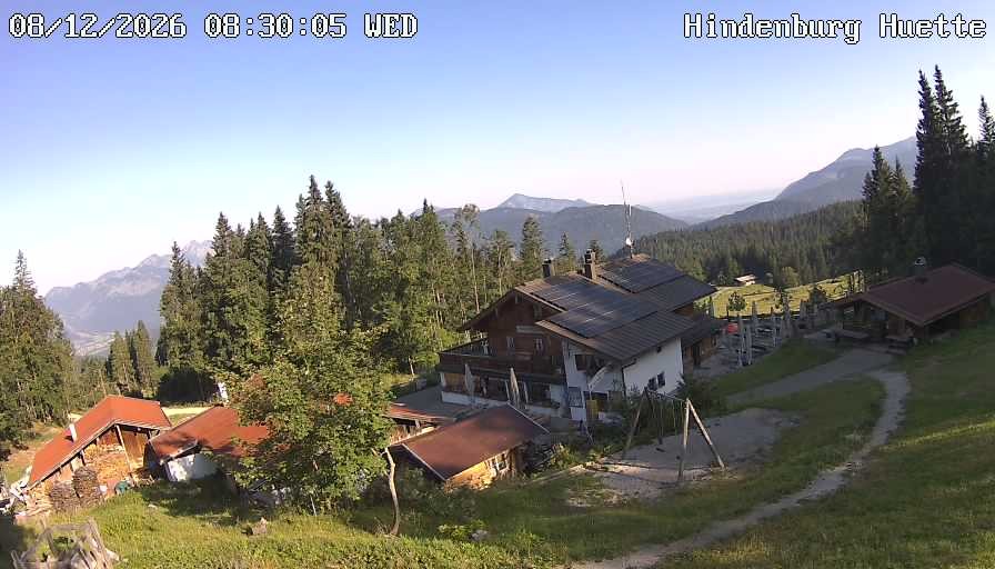 Archiv Foto Webcam Reit im Winkl: Hindenburghütte - Hemmersuppenalm
