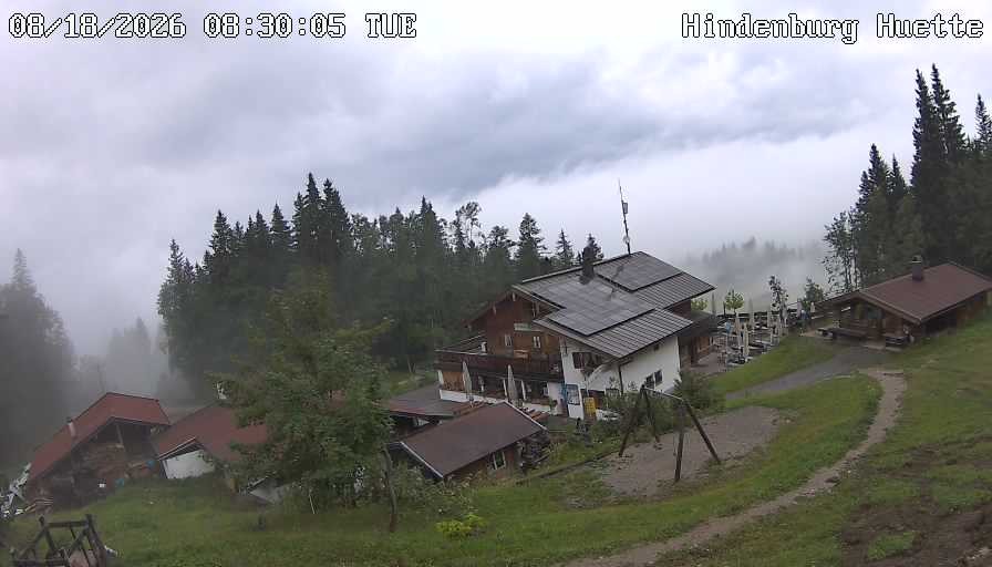 Archiv Foto Webcam Reit im Winkl: Hindenburghütte - Hemmersuppenalm