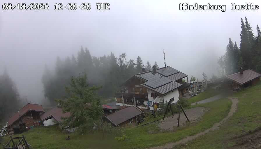 Archiv Foto Webcam Reit im Winkl: Hindenburghütte - Hemmersuppenalm