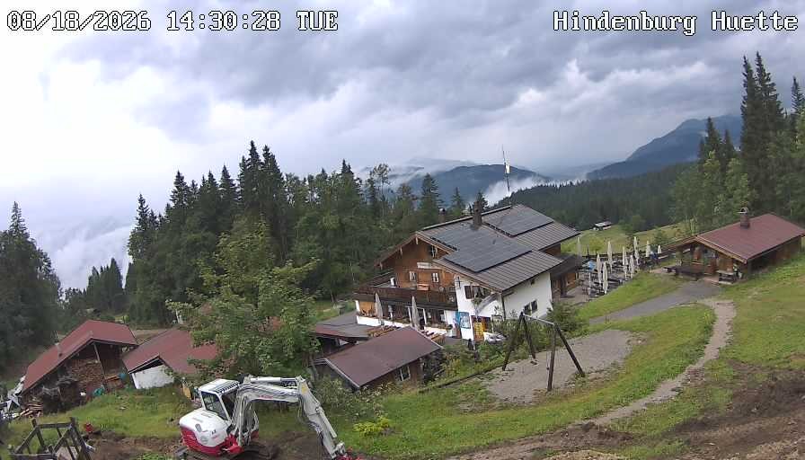 Archiv Foto Webcam Reit im Winkl: Hindenburghütte - Hemmersuppenalm
