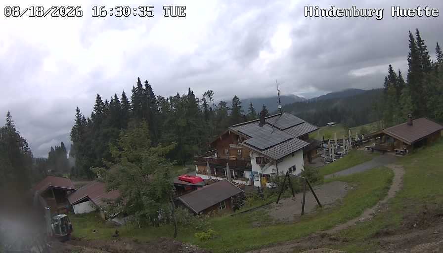 Archiv Foto Webcam Reit im Winkl: Hindenburghütte - Hemmersuppenalm