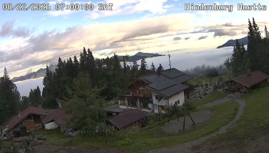 Archiv Foto Webcam Reit im Winkl: Hindenburghütte - Hemmersuppenalm