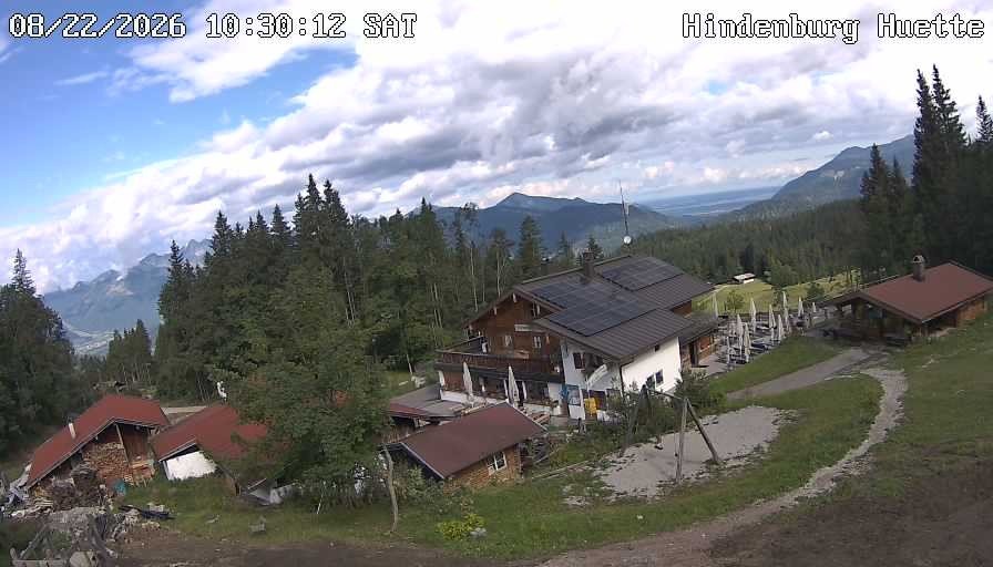 Archiv Foto Webcam Reit im Winkl: Hindenburghütte - Hemmersuppenalm