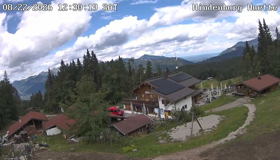 Archiv Foto Webcam Reit im Winkl: Hindenburghütte - Hemmersuppenalm