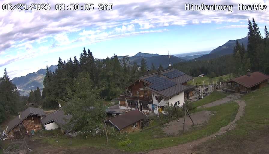Archiv Foto Webcam Reit im Winkl: Hindenburghütte - Hemmersuppenalm