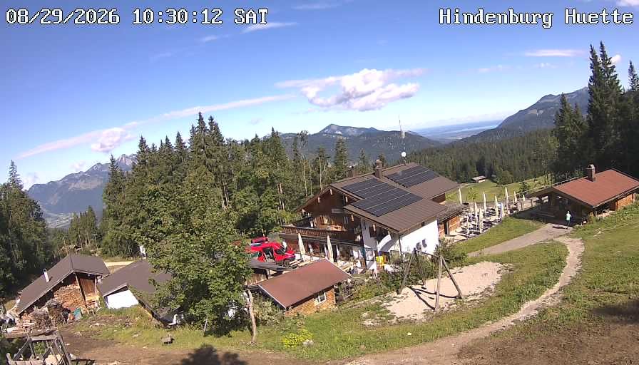 Archiv Foto Webcam Reit im Winkl: Hindenburghütte - Hemmersuppenalm