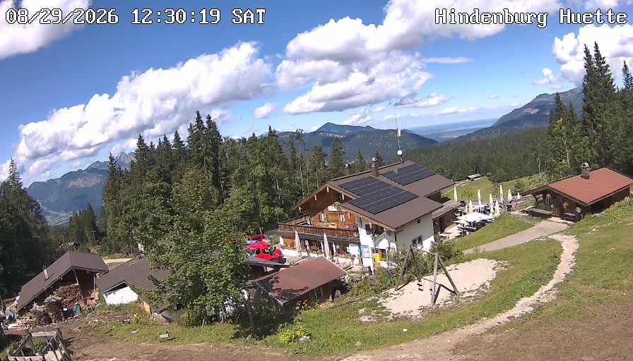 Archiv Foto Webcam Reit im Winkl: Hindenburghütte - Hemmersuppenalm