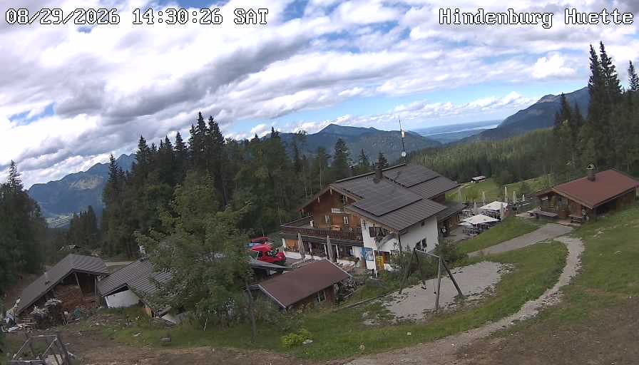 Archiv Foto Webcam Reit im Winkl: Hindenburghütte - Hemmersuppenalm