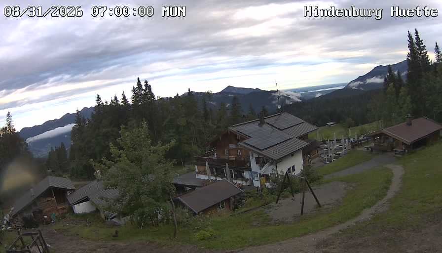 Archiv Foto Webcam Reit im Winkl: Hindenburghütte - Hemmersuppenalm