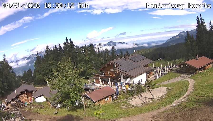 Archiv Foto Webcam Reit im Winkl: Hindenburghütte - Hemmersuppenalm